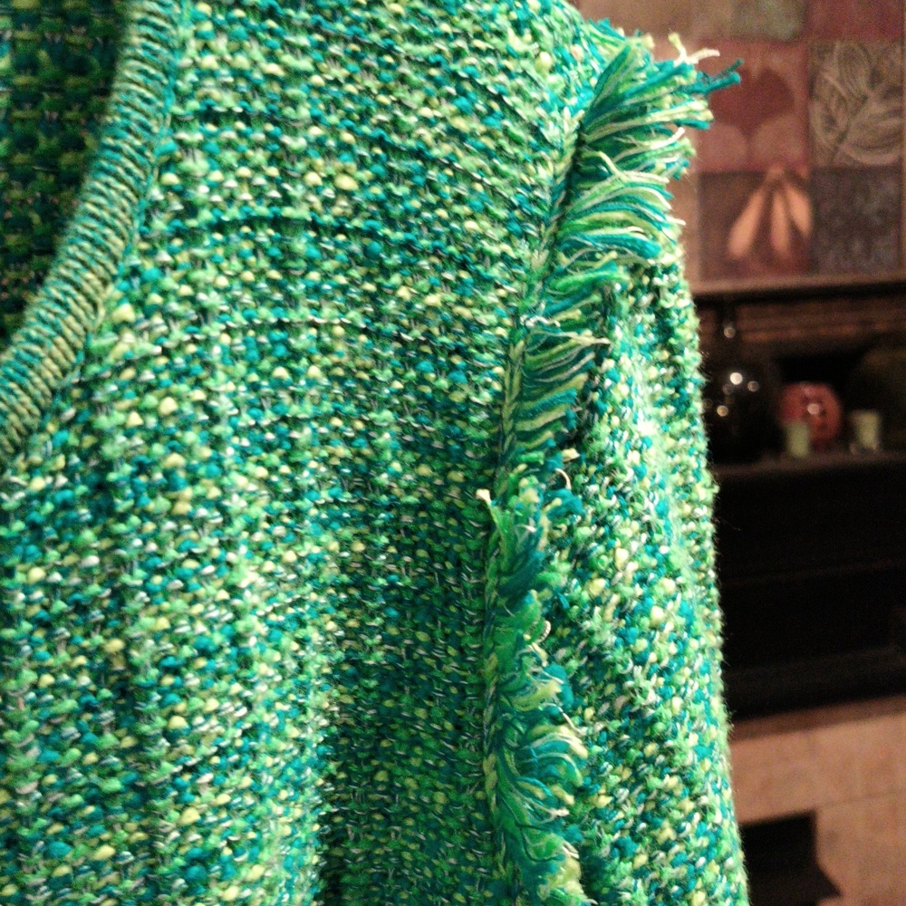 FINAL PRICE Lilly Pulitzer Fringed Knit Sweater Jacket w Signature Gold Buttons - Picture 5 of 15